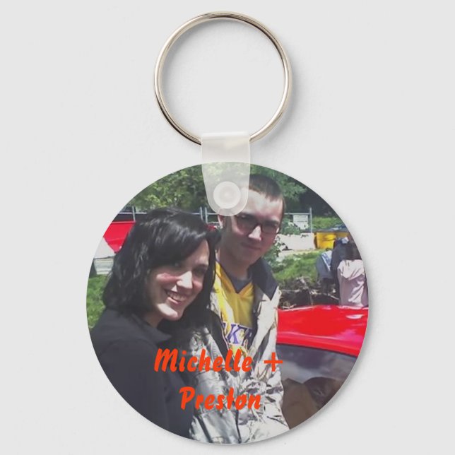Michelle + Preston Keychain (Front)