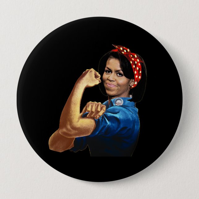 MICHELLE THE RIVETER BUTTON (Front)