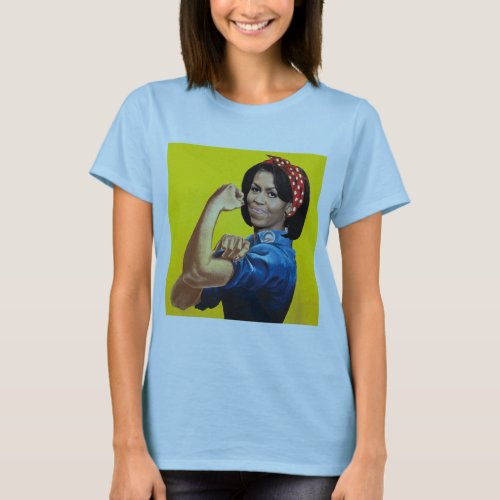 MICHELLE THE RIVETER _png T_Shirt