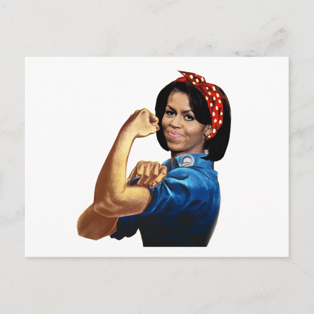 MICHELLE THE RIVETER POSTCARD (Front)