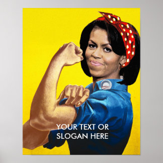 MICHELLE THE RIVETER POSTER