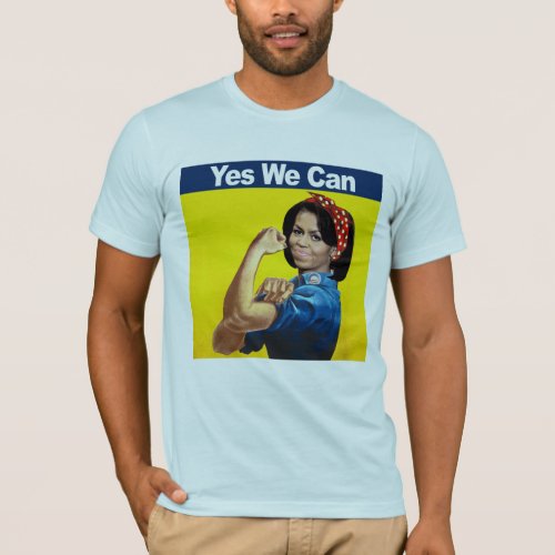 MICHELLE THE RIVETER _ YES WE CANpng T_Shirt