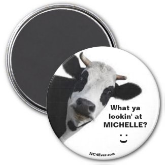 MICHELLE What ya lookin' at? smile fun magnet