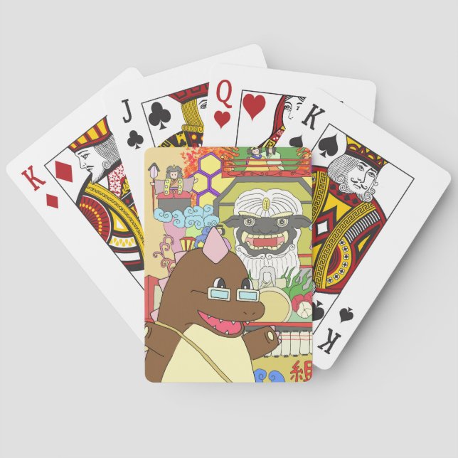 Michi no Eki Kujiyama Tsuchifukan Original Charact Poker Cards (Back)
