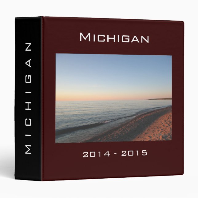 MICHIGAN 2014-2015 Vacation Photo Binder (Front/Spine)