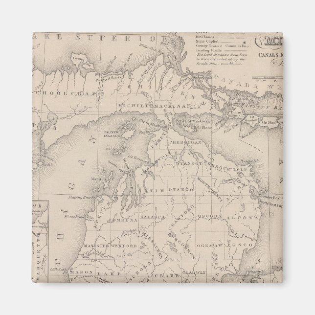 Michigan 9 magnet (Front)