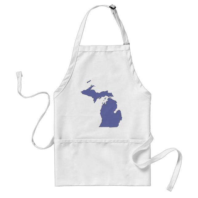 Michigan: A BLUE State Adult Apron (Front)