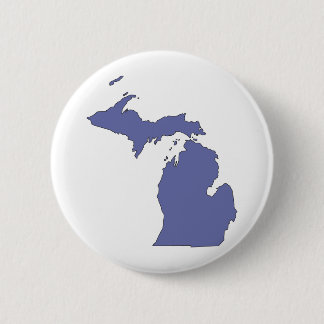 Michigan: A BLUE State Pinback Button