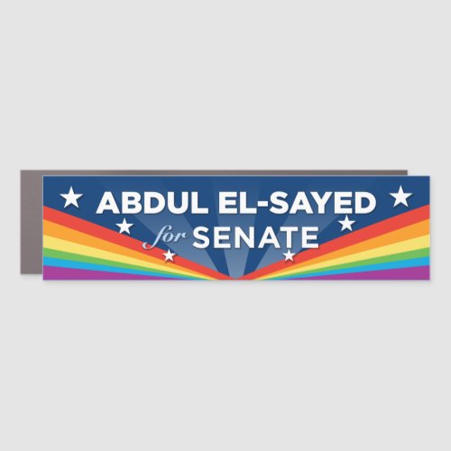 Michigan Abdul El-Sayed for Senate LGBT Car Magnet