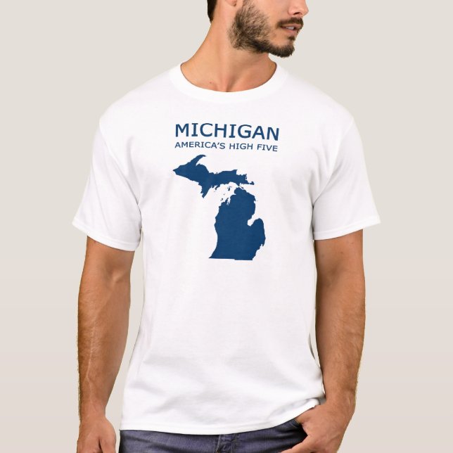Michigan. America's High Five T-Shirt (Front)