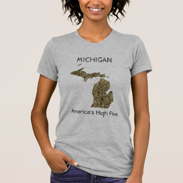 Michigan - America's High Five T-Shirt (Front)