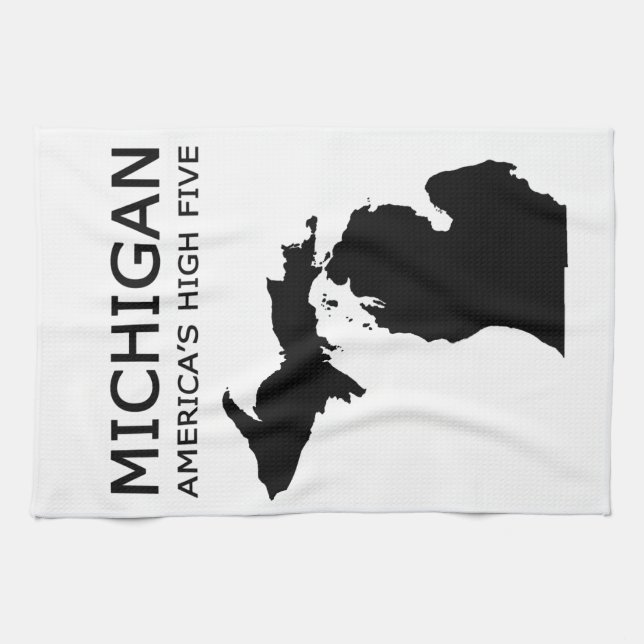 Michigan. America's High Five Towel (Horizontal)