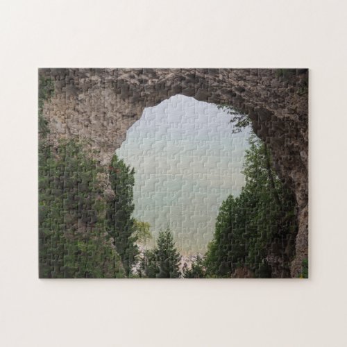 Michigan Arch Rock Geology Photo Jigsaw Puzzle