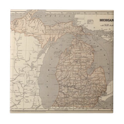 Michigan Atlas Map Tile