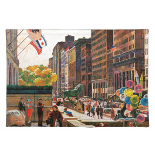 Michigan Avenue, Chicago by John Falter Placemat