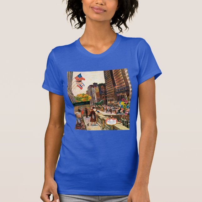Michigan Avenue, Chicago by John Falter T-Shirt (Front)