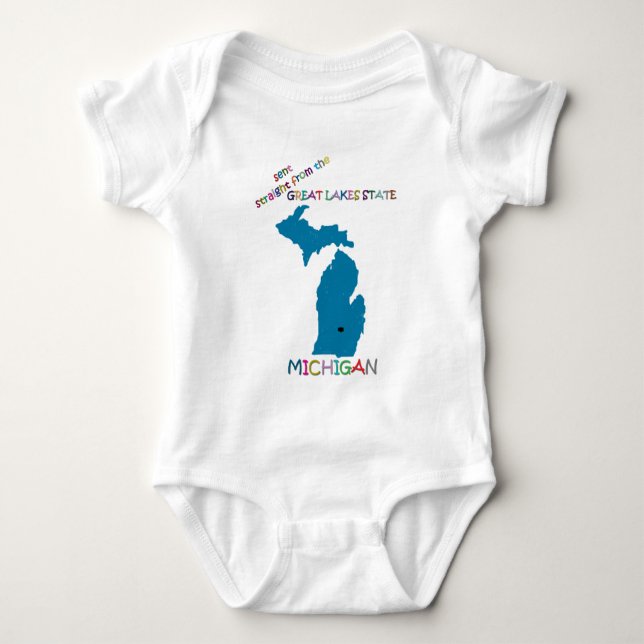 Michigan Baby Bodysuit (Front)