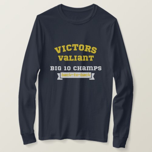 Michigan big champions back 2 back 2022 navy  T_Shirt