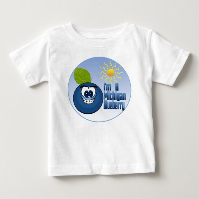 Michigan Blueberry Baby T-Shirt (Front)