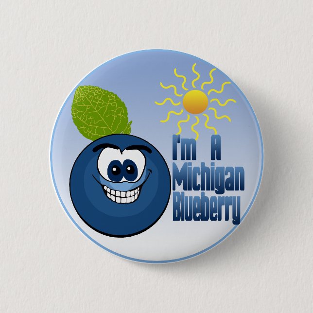Michigan Blueberry Button (Front)
