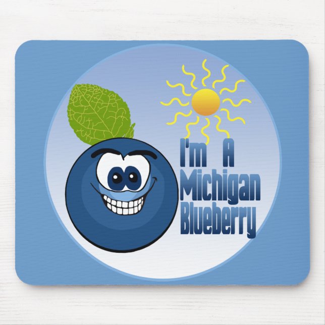 Michigan Blueberry Mouse Pad (Front)