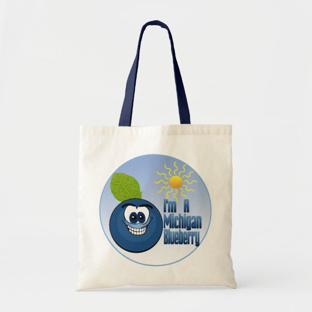 Michigan Blueberry Tote Bag (Front)