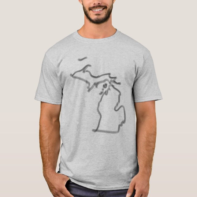 Michigan Brush Outline Tee (Front)