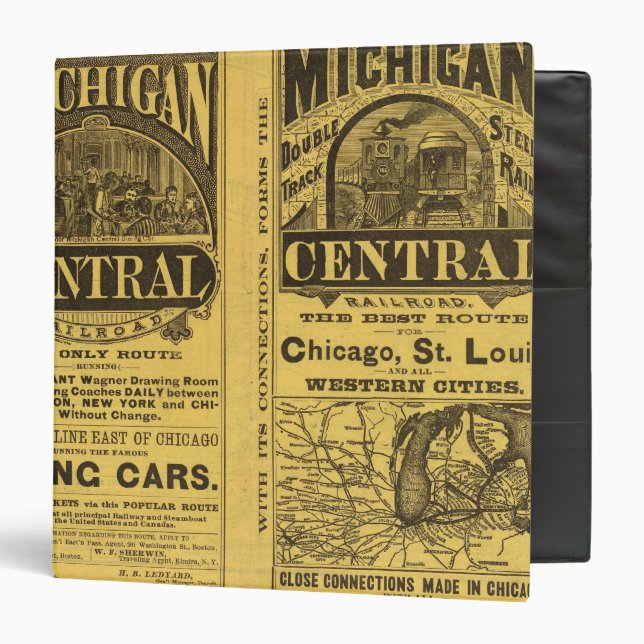 Michigan Central Railroad 3 Ring Binder (Front/Inside)