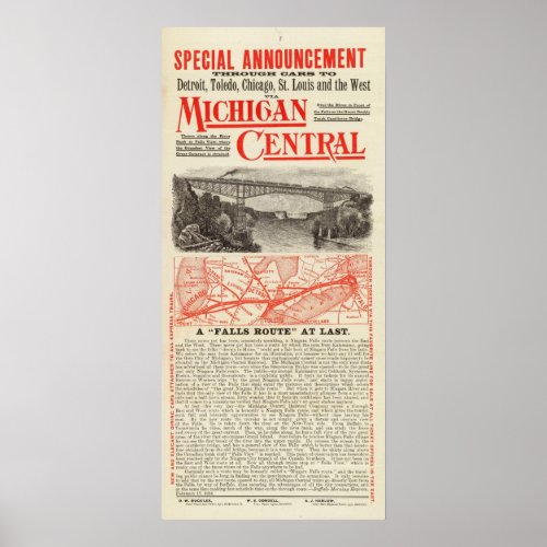 Michigan Central Railroad Poster