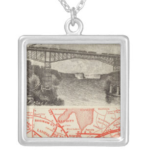 Michigan Central Railroad Silver Plated Necklace