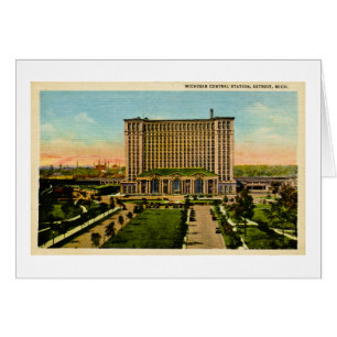 Michigan Central Station Detroit, Michigan Cards
