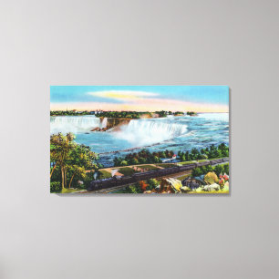 Michigan Central Train View of Niagara Falls Canvas Print