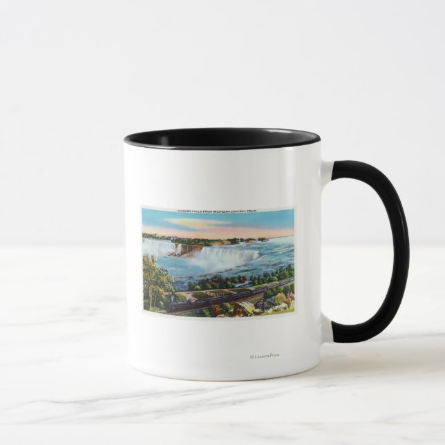 Michigan Central Train View of Niagara Falls Mug (Right)