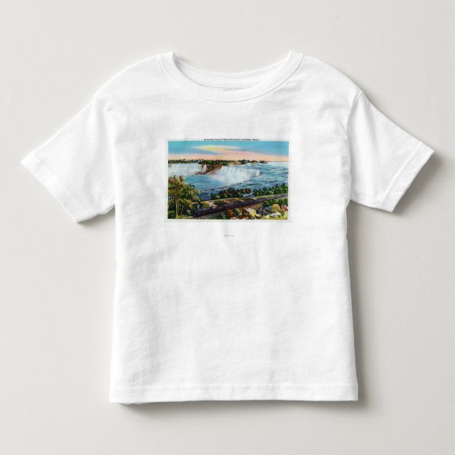 Michigan Central Train View of Niagara Falls Toddler T-shirt (Front)