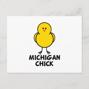 Michigan Chick Postcard
