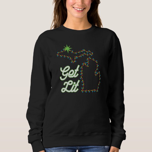 Michigan Christmas - funny party Sweatshirt! Sweatshirt (Front)