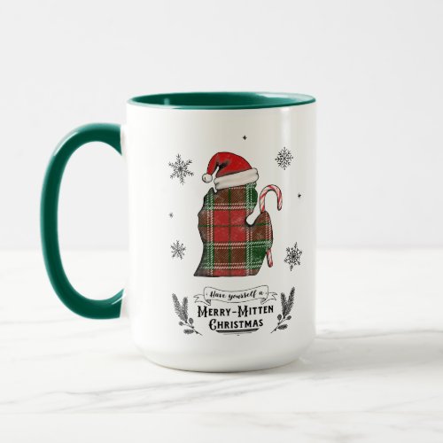 Michigan Christmas Mug