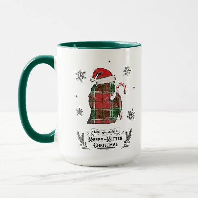 Michigan Christmas Mug (Left)