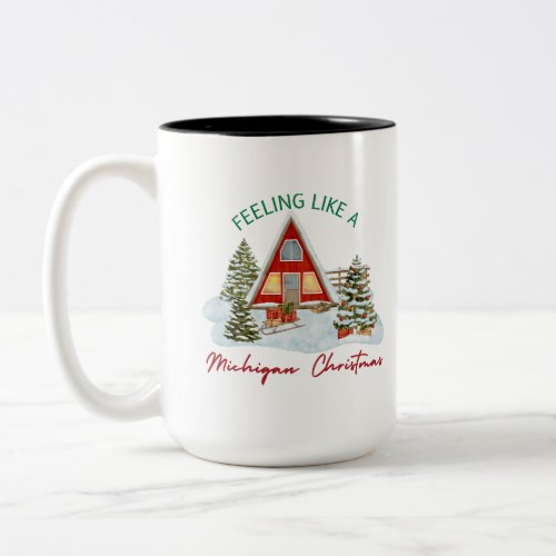 Michigan Christmas theme Coffee Mug