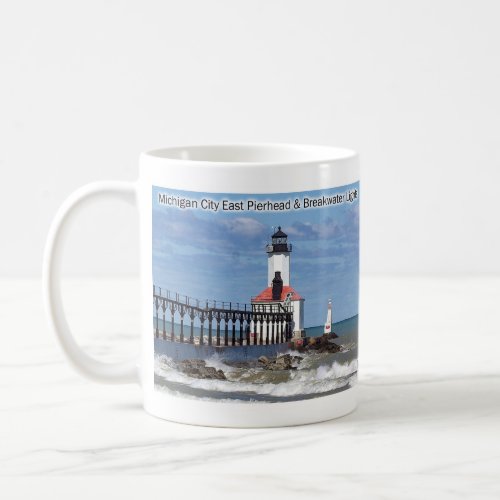 Michigan City East Pierhead Breakwater Lights mug