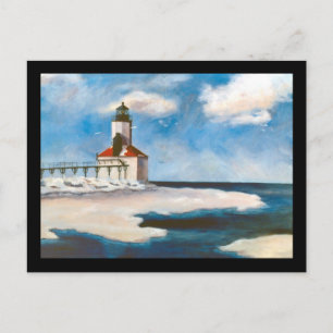 Michigan City Light Postcard