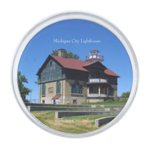 Michigan City Lighthouse lapel pin