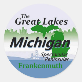 MICHIGAN CLASSIC ROUND STICKER