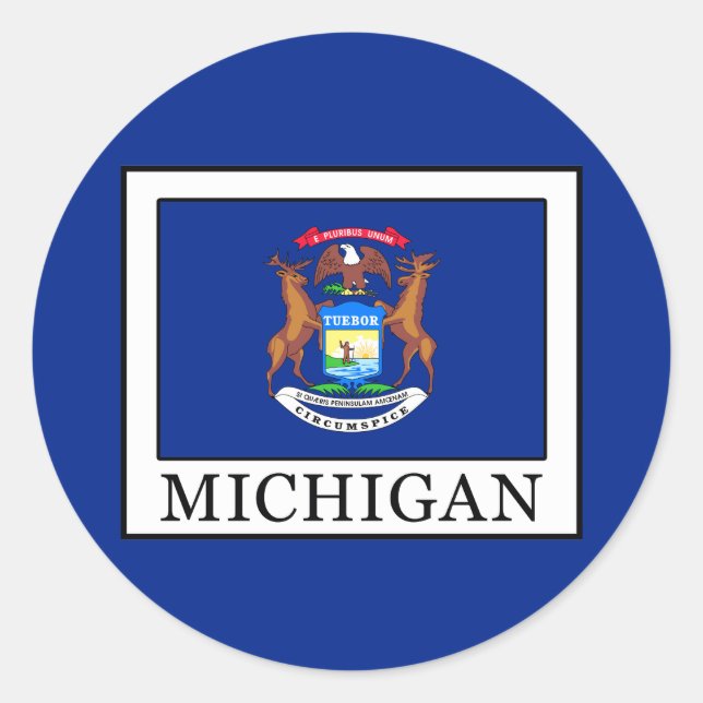 Michigan Classic Round Sticker (Front)