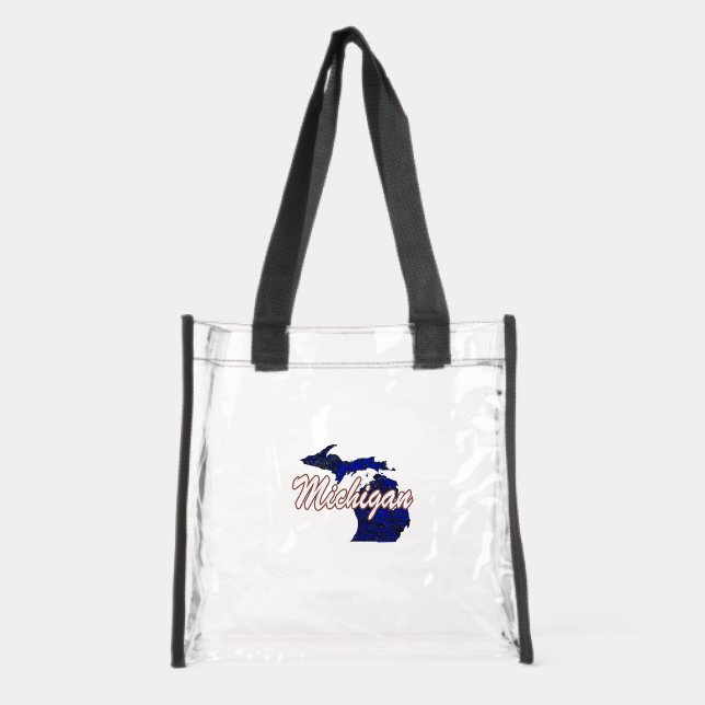 Michigan Clear Tote Bag (Front)
