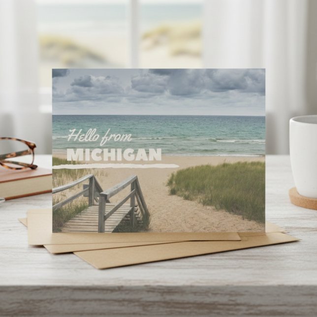 Michigan Coastal Postcard (Scenic views for your most heartfelt notes.)
