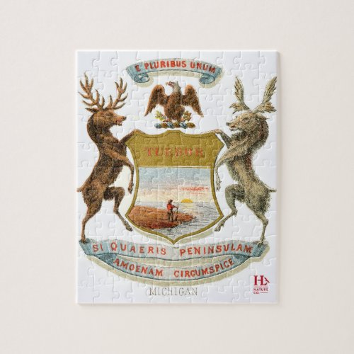 Michigan Coat of Arms Jigsaw Puzzle