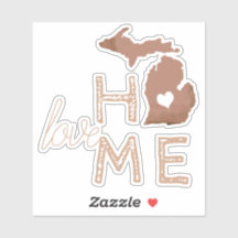 Michigan Copper Silhouette State