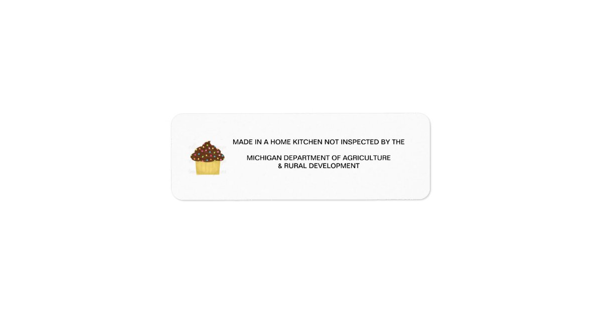 Michigan cottage food law label zazzle