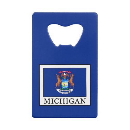 Michigan Credit Card Bottle Opener